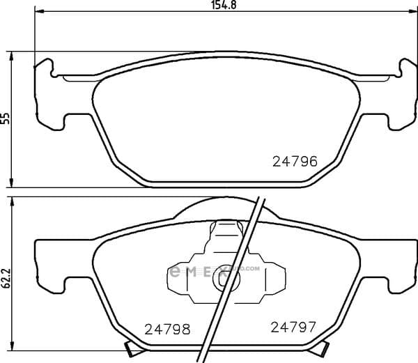 OEM PAD KIT, DISC BRAKE NP8018