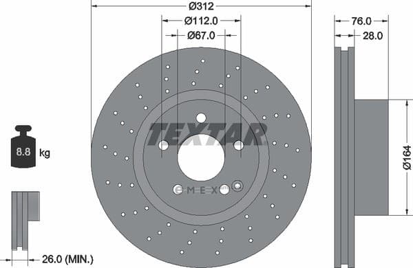 OEM BRAKE ROTOR 92099303