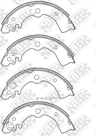 OEM SHOE KIT, DRUM BRAKE FN1185