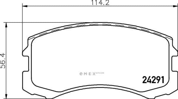 OEM PAD KIT, DISC BRAKE NP3005