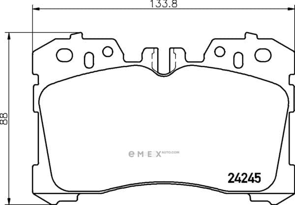 OEM PAD KIT, DISC BRAKE NP1107