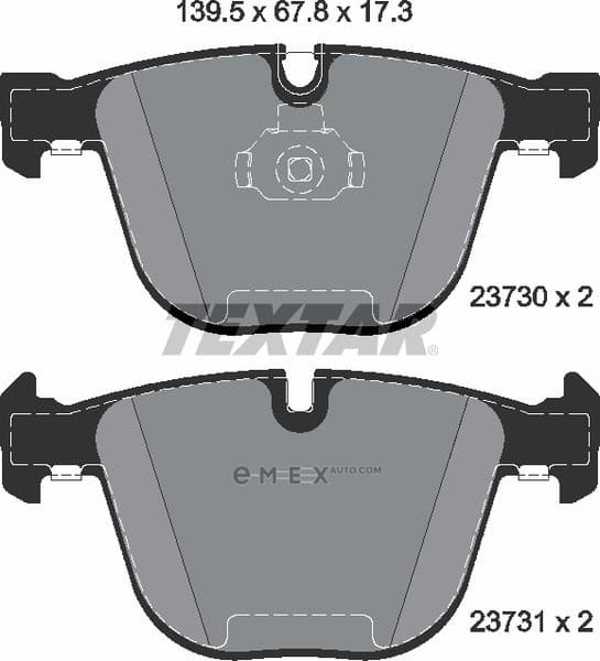 OEM PAD KIT, DISC BRAKE 2373001