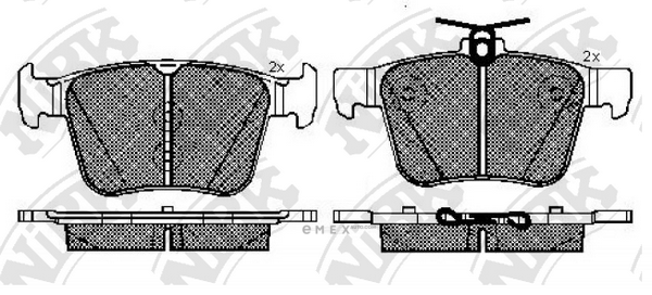 OEM PAD KIT, DISC BRAKE PN33003