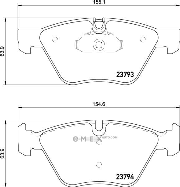 OEM BRAKE PAD MDB3067