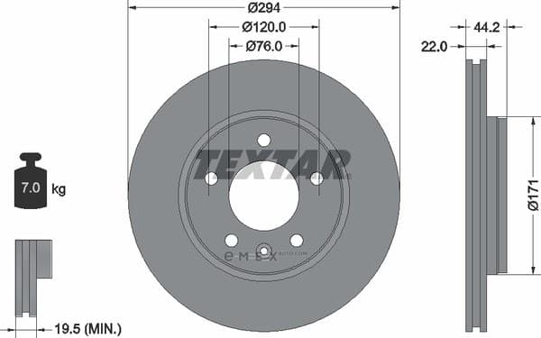 OEM BRAKE ROTOR 92121403