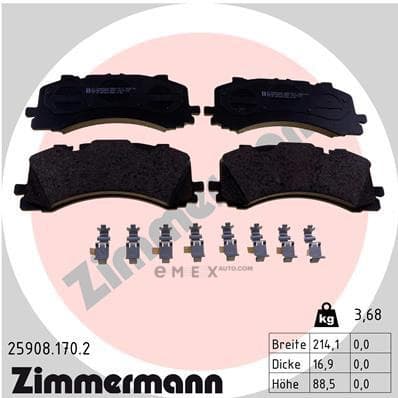 OEM PAD KIT, DISC BRAKE 259081702