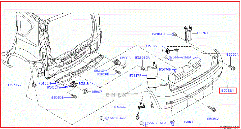 OEM BUMBER COVER ASSY 850229U30H