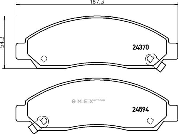 OEM PAD KIT, DISC BRAKE NP4003