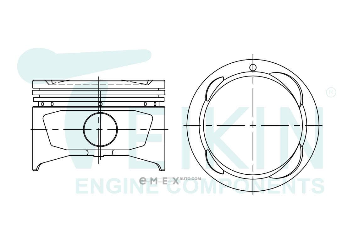 OEM PISTON 100 7AFE 46277100