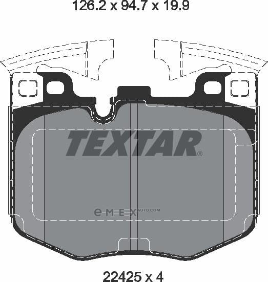 OEM PAD KIT, DISC BRAKE 2242501