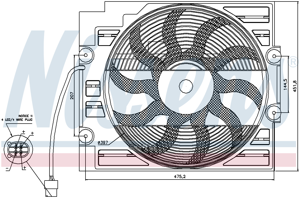 OEM RADIATOR ASSY, A/C 85421