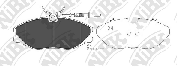 OEM PAD KIT, DISC BRAKE PN0303W