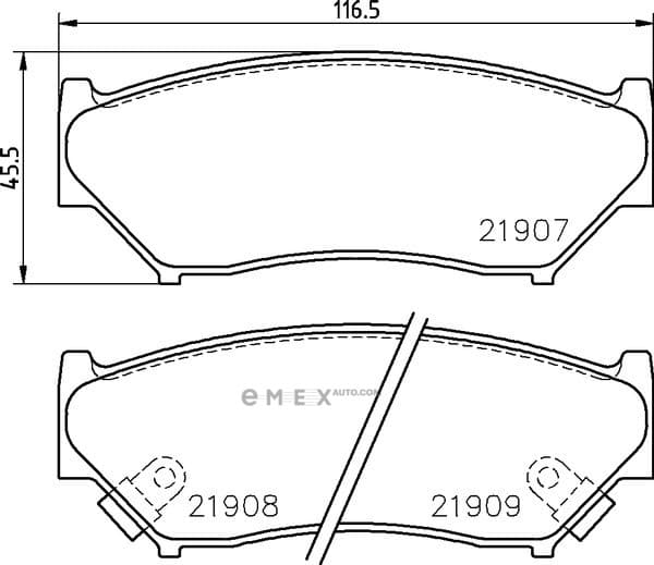 OEM BRAKE-PADS MDB1690