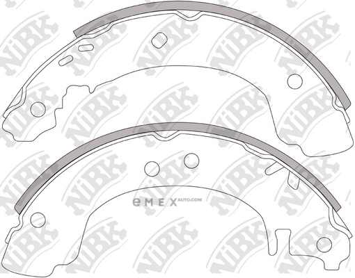 OEM SHOE KIT, DRUM BRAKE FN1221