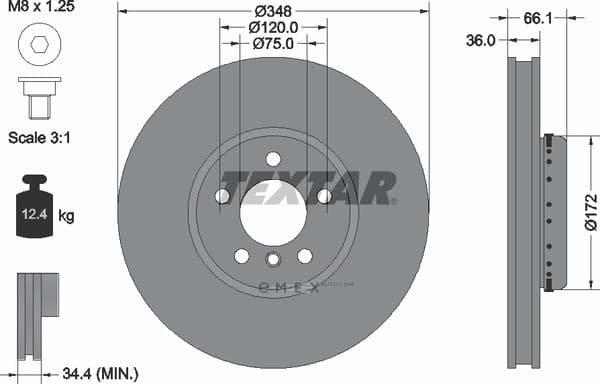 OEM BRAKE DISC FRT LFT-5F07/F10 92253725