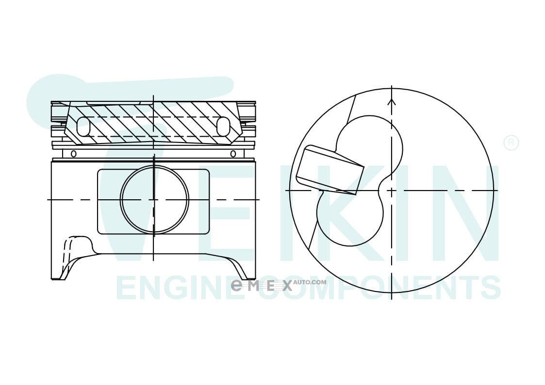 OEM PISTON ASSY 46600STD