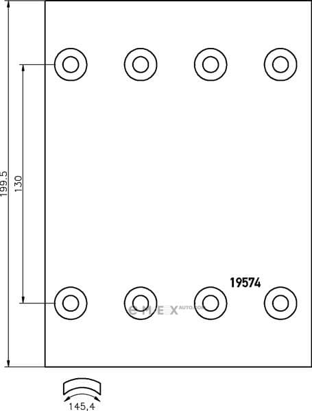 OEM BRAKE LINING SET 1957422