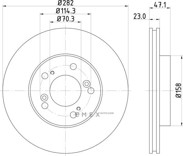 OEM BRAKE ROTOR ND8021