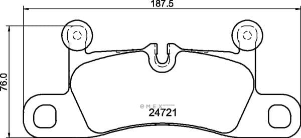 OEM BRAKE PAD MDB3076