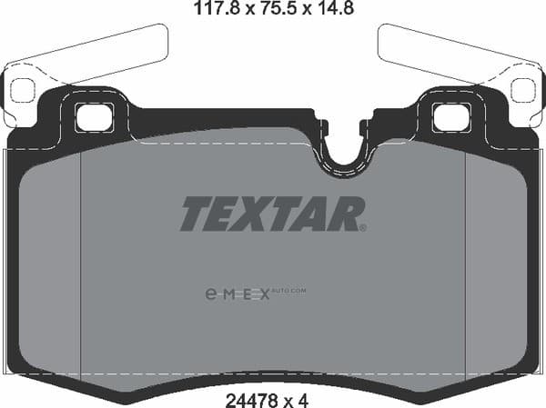 OEM BRAKE PAD FR-MINI(R56/58) 2447801