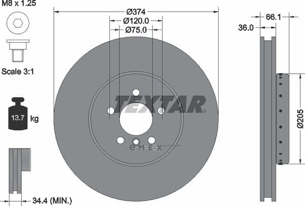 OEM BRAKE DISC-5F07/5F10/F13 92266125