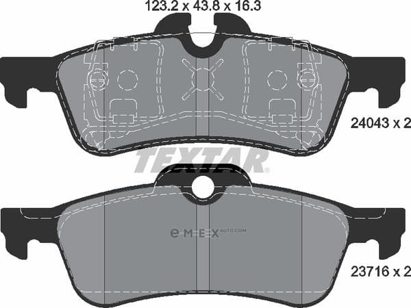 OEM PAD KIT, DISC BRAKE 2404301