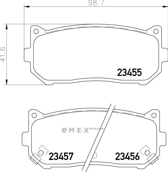 OEM DISC BRAKE PAD MDB1922