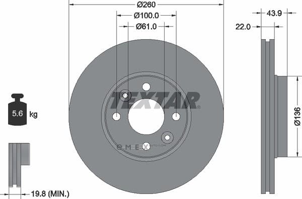 OEM BRAKE ROTOR 92119203