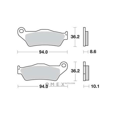 OEM PAD KIT, DISC BRAKE MCB707SH