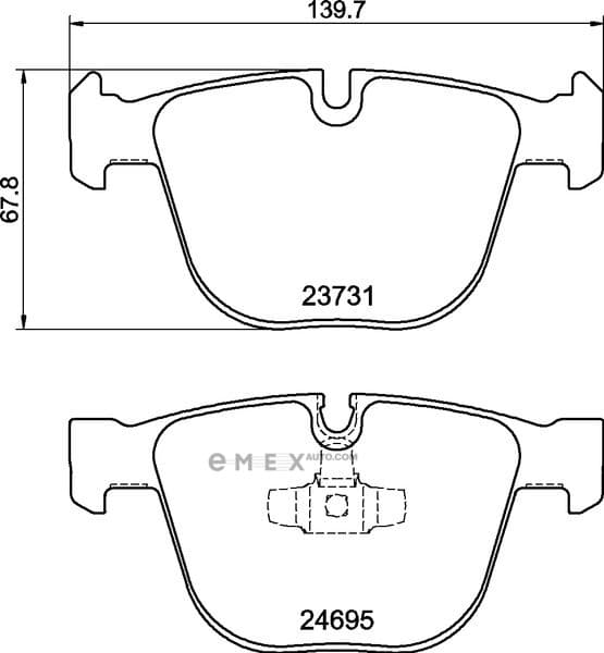 OEM BRAKE PAD MDB2986