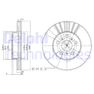 OEM BRAKE DISC (DOUBLE PACK) BG2596