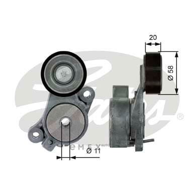 OEM TENSIONER ASSY, PULLEY T39040