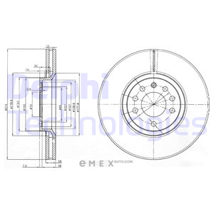 OEM BRAKE DISC (DOUBLE PACK) BG3973