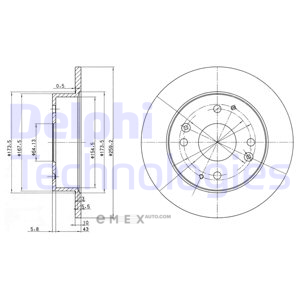 OEM BRAKE DISC (DOUBLE PACK) BG2666