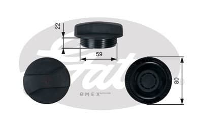 OEM CAP, RADIATOR RC245