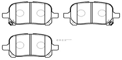 OEM PAD KIT, DISC BRAKE HP5005