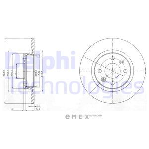 OEM BRAKE DISC (DOUBLE PACK) BG4045