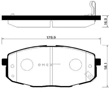 OEM BRAKE PAD HP1020