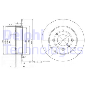 OEM BRAKE DISC (DOUBLE PACK) BG2633