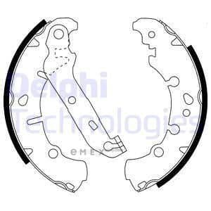 OEM BRAKE SHOE AXLE SET LS1912