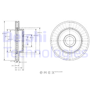 OEM BRAKE DISC (DOUBLE PACK) BG3659