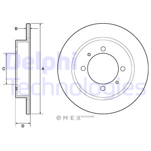 OEM BRAKE DISC (DOUBLE PACK) BG3203