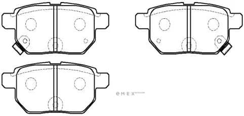 OEM PAD KIT, DISC BRAKE HP5181