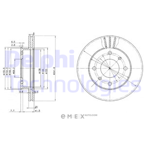 OEM BRAKE DISC (DOUBLE PACK) BG2632