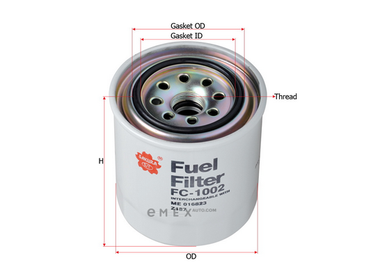 OEM FUEL FILTER FC1002