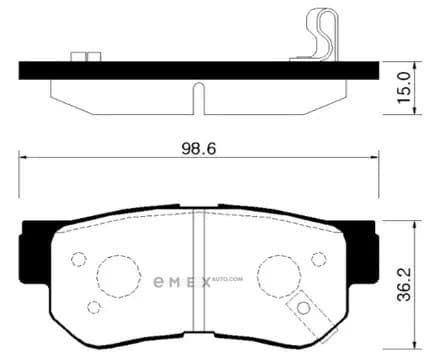 OEM PAD KIT, DISC BRAKE HP0008