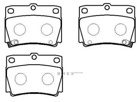 OEM PAD KIT, DISC BRAKE HP8305