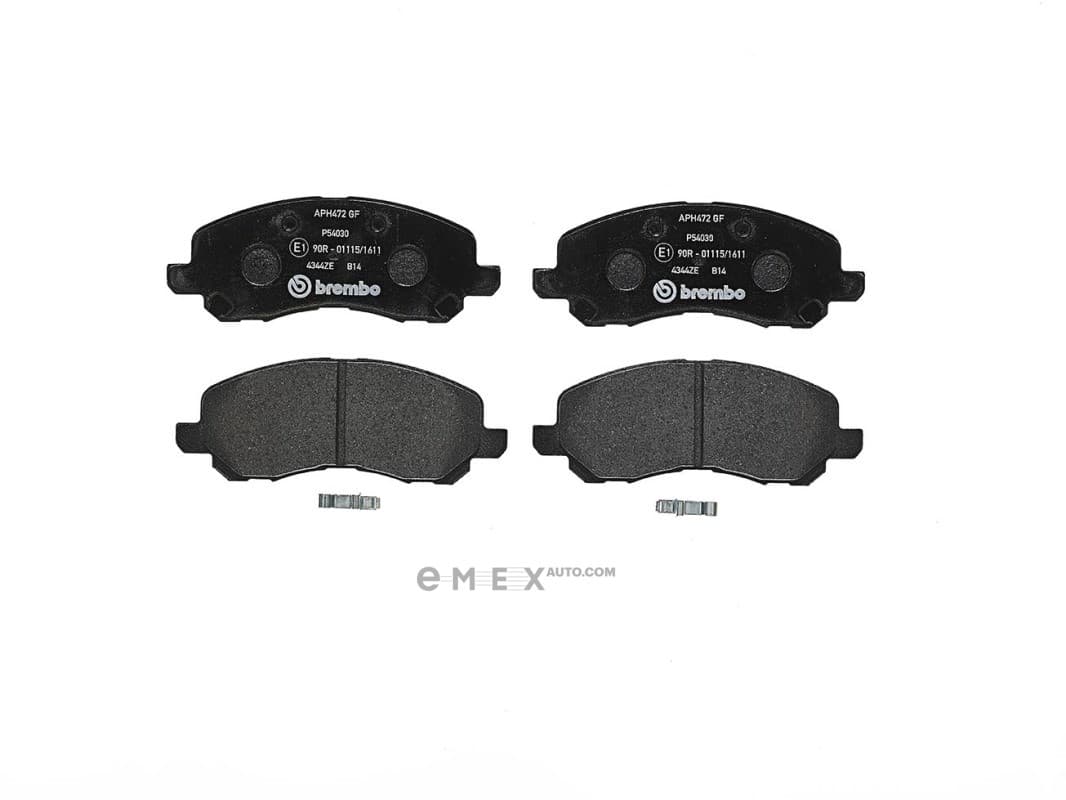 OEM Front Brake Pad Set, Disc Brake P54030