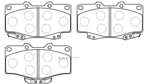 OEM PAD KIT, DISC BRAKE HP5036