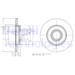 OEM BRAKE DISC (DOUBLE PACK) BG3416